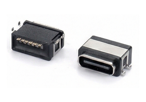 TYPE-C 6P 沉板侧贴侧插 SMT 7.9L